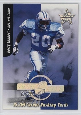 1999 Leaf Rookies & Stars Greatest Hits 392/2500 Barry Sanders #GH-22 HOF 06xk