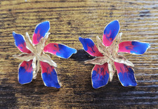 Elegant Gold Toned Flower Drop Dangle Earrings for Women Lightweight Jewelry