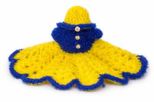 Handmade Baby Krishna Woolen Dress  Laddu Gopal Winter Poshak  2 Dress combo 