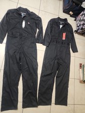 2-Dickies FLEX Black M SHORT-M REGULAR Cotton Blend Mechanic Coveralls Jumpsuit