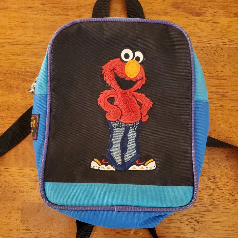 Mini Mochila Sesame Street Wear Elmo Urban Hip Hop Vintage Y2K MUITO RARA - Imagem 4 de 4