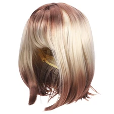  Bob Wig for Women: Middle Party Short Straight Wig - Heat Resistant Fiber