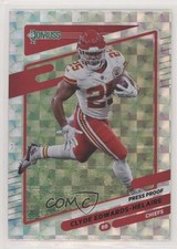 2021 Panini Donruss Press Proof Hyper Clyde Edwards-Helaire #120 0lt3