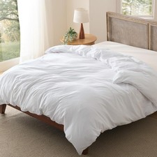 Twin Duvet Cover Only - Prewashed Cotton-Like Polyester Soft All Season Bedding,
