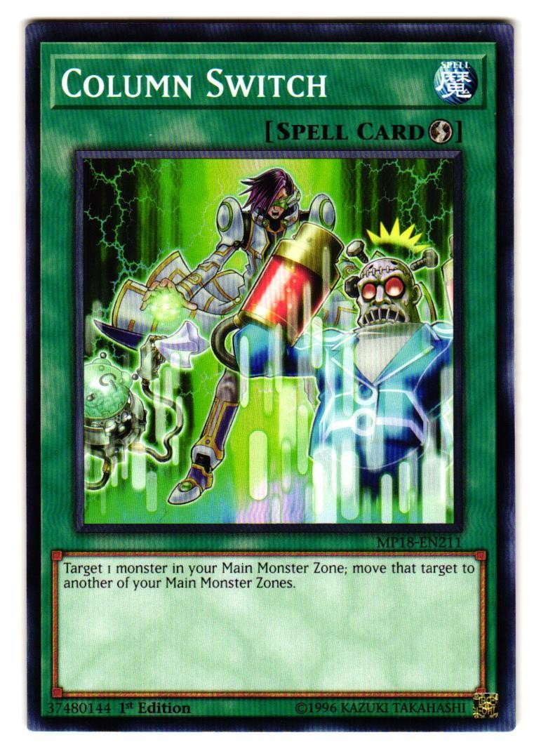 Column Switch MP18-EN211 Common 2018 Mega-Tins Mega Pack Yu-Gi-Oh 1st Edition LP