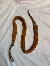 LM Glove LEATHER Weave Links MANDOLIN Strap Orange/Brown - FIRE SALE
