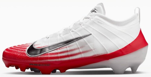 Nike Zoom Vapor Elite 1 Sz 10 Men Football Cleats White Red 