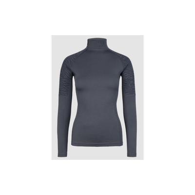JOHAUG ELEVATE WOOL HALF ZIP T-SHIRT LANGARM MERINOWOLLE GRAU XS