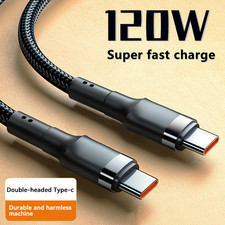 PD 120W Super Charging For Samsung S24 S23 USB C TO USB Type C Cable For iPhone