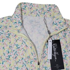 1/4 Zip Golf Suncover Shirt Womens Small Lemon Long Sleeve UPF 50 Athleisure NEW