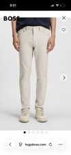 Hugo Boss DELAWARE SLIM-FIT TROUSERS IN WRINKLE-RESISTANT DOBBY