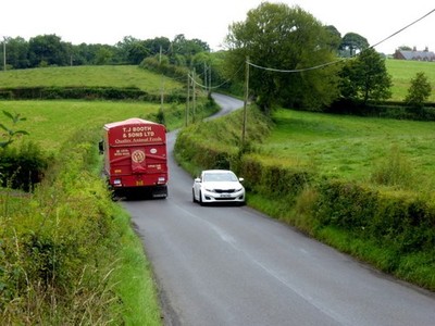 Foto 6x4 Vorsichtig entlang der Whitebridge Road Ballygawley \/H6258 A lor c2017