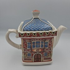 Vintage Sadler English Porcelain Teapot Country Houses Elizabethan House Cottage
