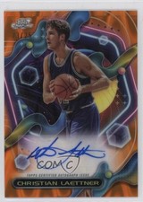2023-24 Cosmic Chrome Orange Galactic Refractor /25 Christian Laettner Auto 1n8m