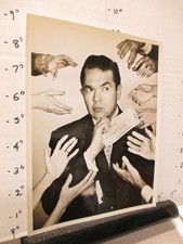 CBS TV studio show promo photo 1950s MILLIONAIRE Marvin Miller hands out #2