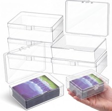 6 Pcs Playing Card Boxes Clear Plastic Deck Cases
