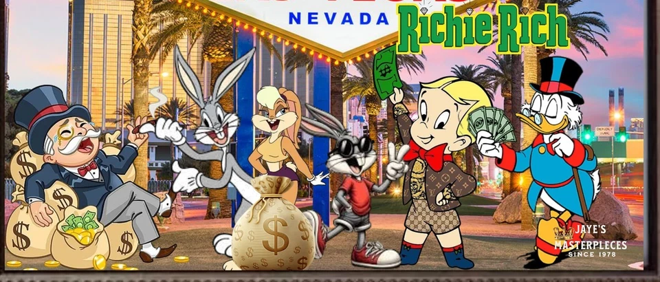 Richie Rich and Frends. Pintura de marco 11x14 de Jaye Metcalfe Foto 2 de 4