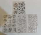 Lot Stickers Embellishments Stamps die cuts Scrapbook paper craft journal cards — photo 5