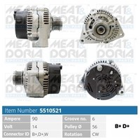 Meat & Doria Generator FüR Mercedes-Benz Vito Bus 638 110 TD 2.3 108 D 638/2 V