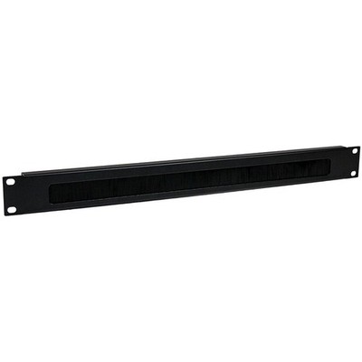 StarTech 1U Brush Strip Horizontal Server Rack Cable Management Panel