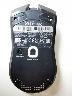 Gehäuse UNTERTEIL Original Cover Razer Viper V2 Pro Maus Ersatzteil schwarz