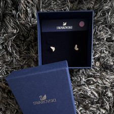 Swarovski Ohrstecker Ohrringe goldfarben Kris...