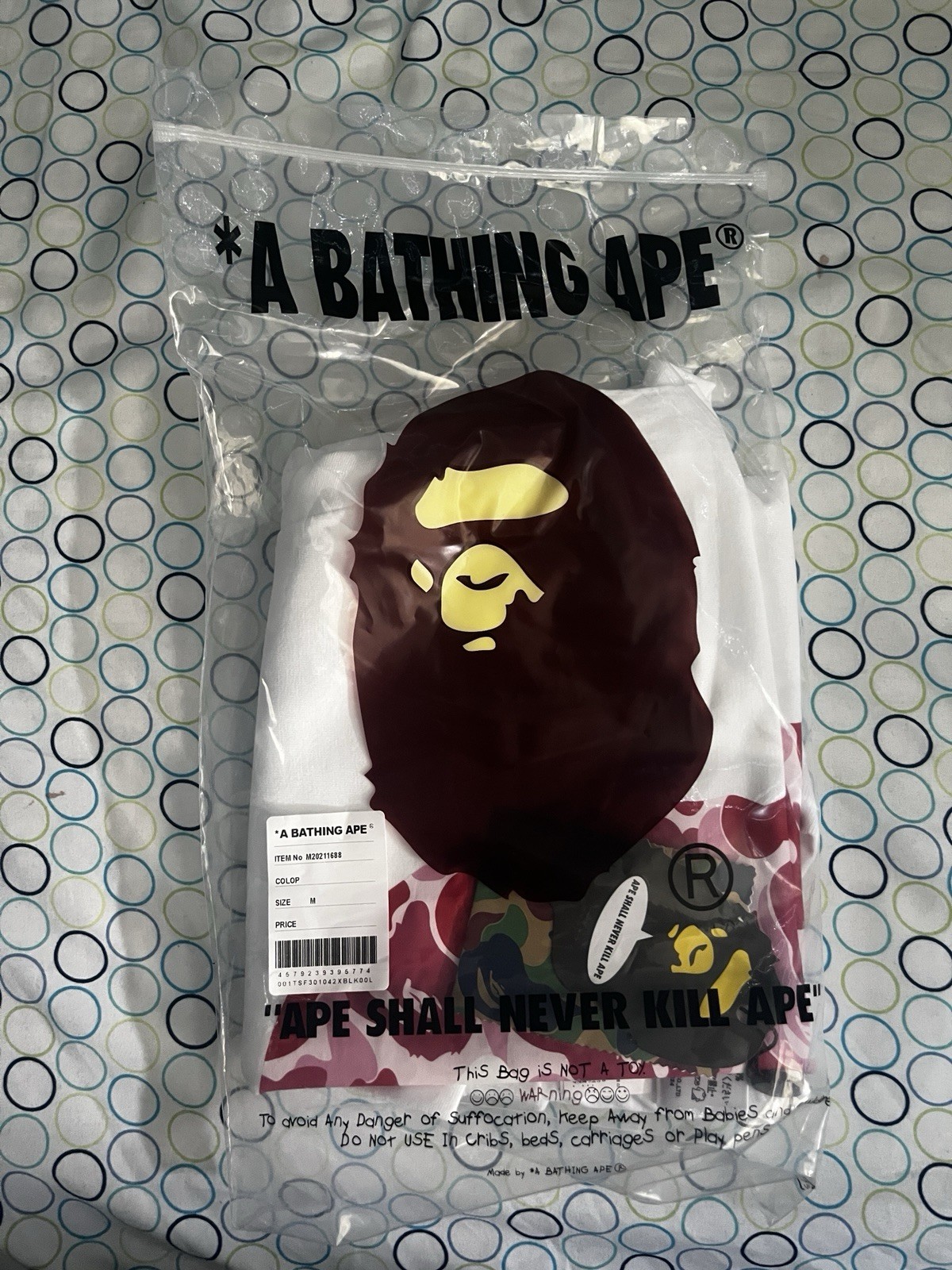 Authentic Bape ABC Camo Tee in White Pink Size X by Bathing Ape