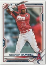 2021 Bowman Draft Alexander Ramirez #BD-110 Los Angeles Angels Rookie