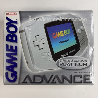 New! SEALED! Nintendo Game Boy Advance Handheld System Platinum Silver