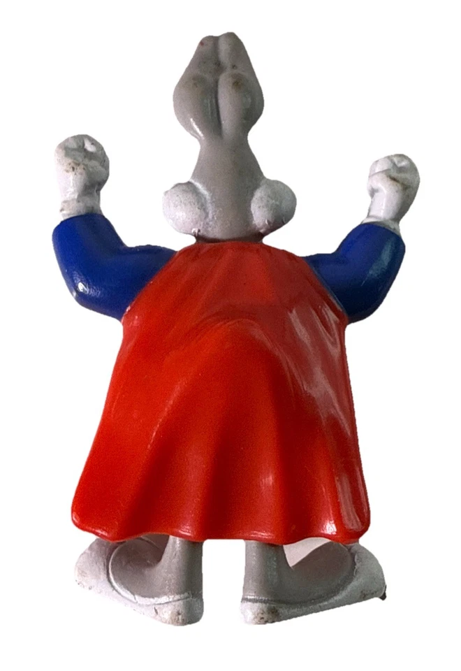 1991 McDonalds Happy Meal Toy Super Looney Tunes Bugs Bunny 3.5” Superman Figure - Image 2 of 3