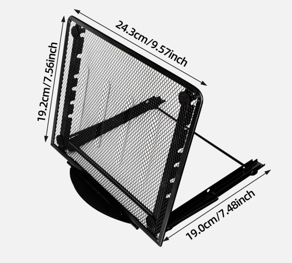 Laptop Stand for Desk Foldable Portable Ventilated Desktop Laptop Holder - Image 4 of 4