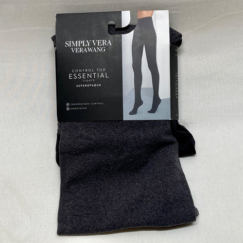 Simply Vera Wang Control Top Strumpfhose Gr. 5 grau meliert super blickdicht glättend neu mit Etikett - Bild 6 von 6