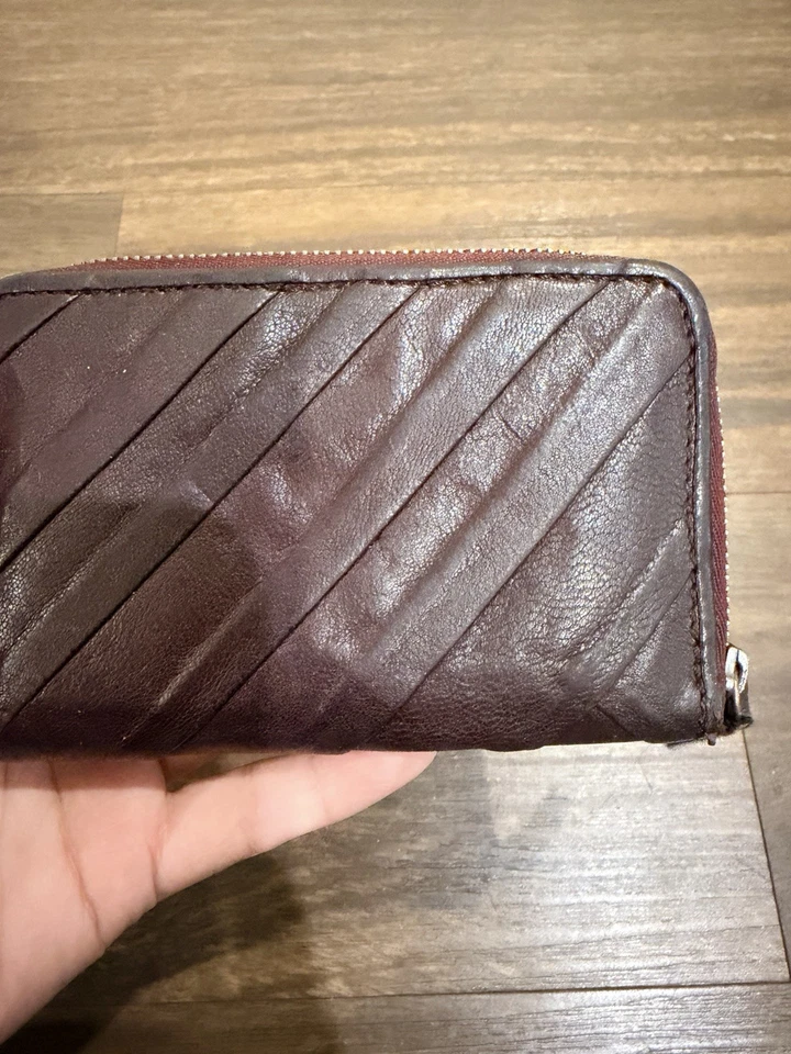 Cartera de cuero Burberry vintage. Foto 2 de 4