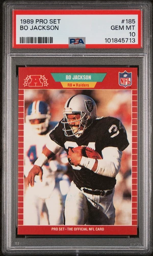1989 PRO SET #185 BO JACKSON PSA 10