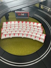 Strombecker  Vintage Scalextric Red  White Chicane - 6 Pieces