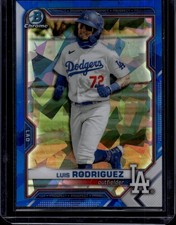 2021 Bowman Draft Sapphire Edition #BDC-134 Luis Rodriguez Los Angeles Dodgers