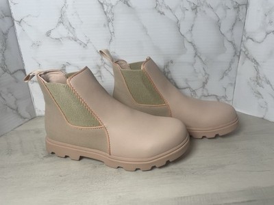 Native Shoes Kensington Boots Kids US 6 Pink Round Toe Pull On Chelsea Shoes
