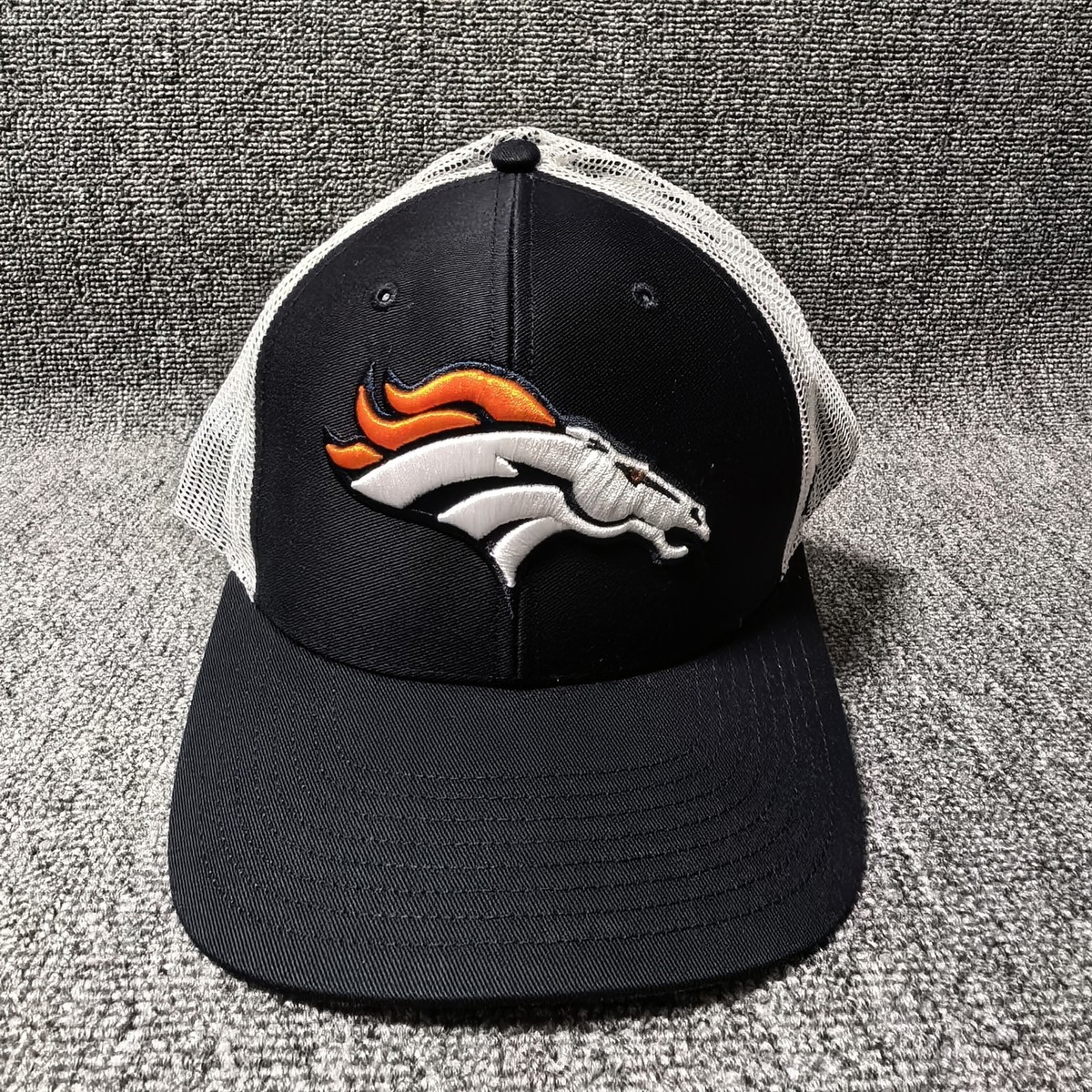 Denver Broncos '47 NFL Trucker Hat Snapback Cap Black White E988