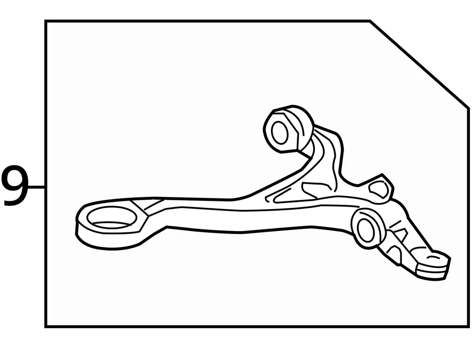 Brazo de control inferior delantero del conductor Honda Accord 2008-2012 OEM F2FV8 Foto 3 de 3