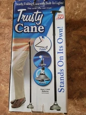 As Seen On TV Trusty Cane - Folding Design Stands on Its' Own  Never Used