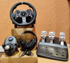 RACING LOT - Logitech G920 Driving Force Steering Wheel, Pedals, Shifter & More