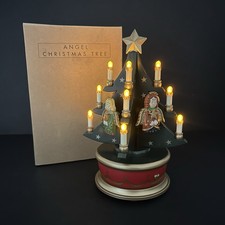 Avon Angel Christmas Tree Revolving Musical Light Up Decoration Complete WORKING
