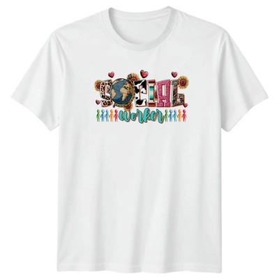 Sozialarbeiterin Damen T-Shirt Sozialarbeiterin Beruf Wertschätzung Geschenk für Sie