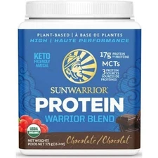 Sunwarrior - Blend, Plant Based, Raw Vegan Protein Powder  Chocolate EXP 02/26
