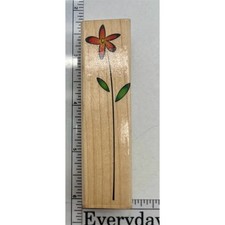 Hero Arts Tall Flower Long Stem Daisy Mounted Rubber Stamp Crafting Scrapbooking