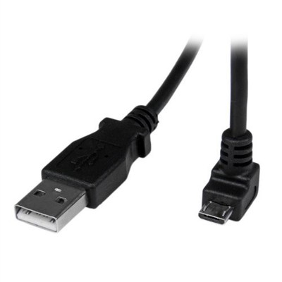 StarTech 2m Micro USB Cable - A to Down Angle Micro B (USBAUB2MD)