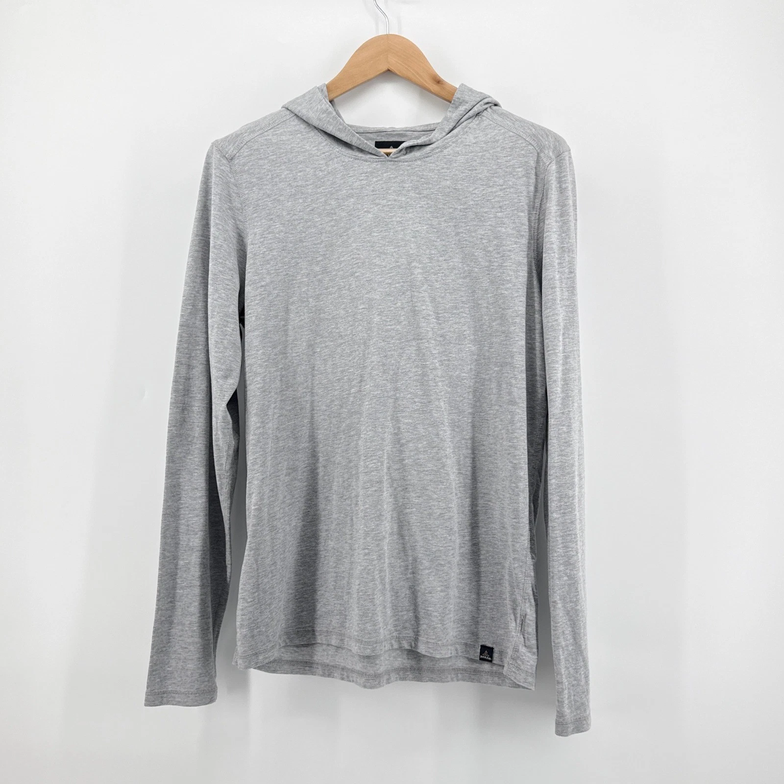 prAna Men's Hooded T-Shirt Medium Heather Grey Lightweight Long Sleeve Hoodie M
Opens in a new windo