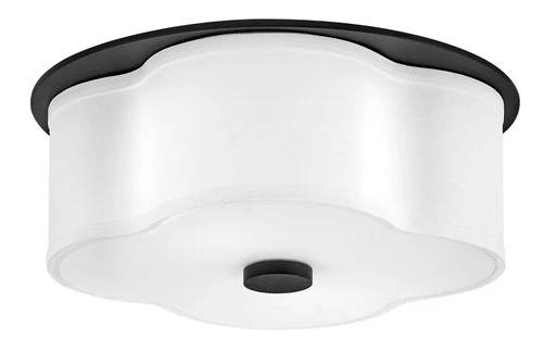 Hinkley Lighting 46441 Delaney 2 Light 14"W Flush Mount Drum - Black - Picture 9 of 9