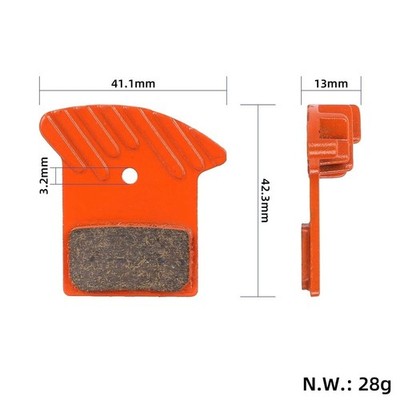 Orange Metall Sintered Bremsbeläge Für Elektroroller - Hitzeableitung