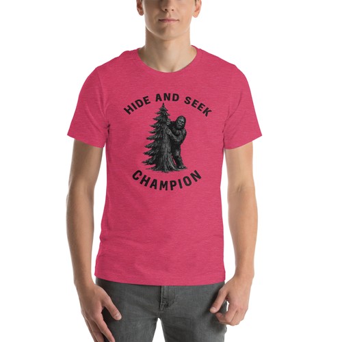 T-shirt graphique drôle BIGFOOT champion cache et recherche Sasquatch - Photo 11 sur 16